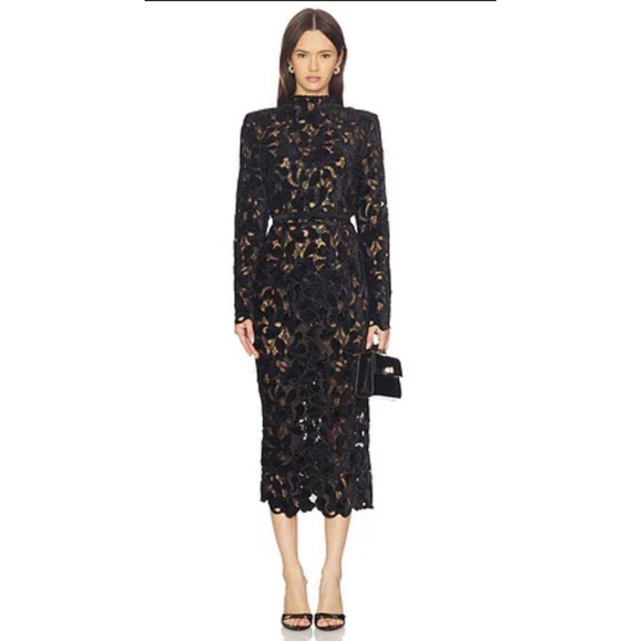 reema ruffle midi dress REEMA RUFFLE MIDI DRESS